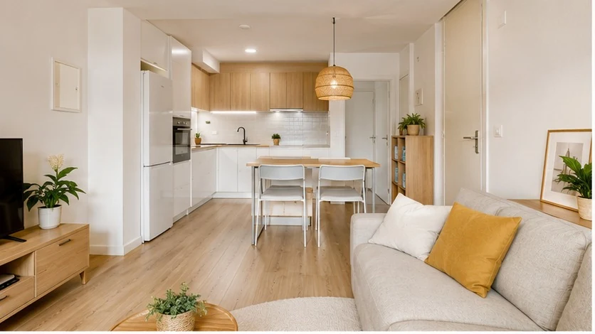 Reforma integral básica de 50 m², inspiración 2