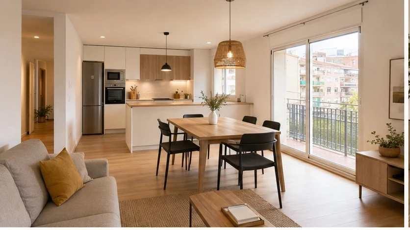 Reforma integral básica de 90 m², inspiración 2