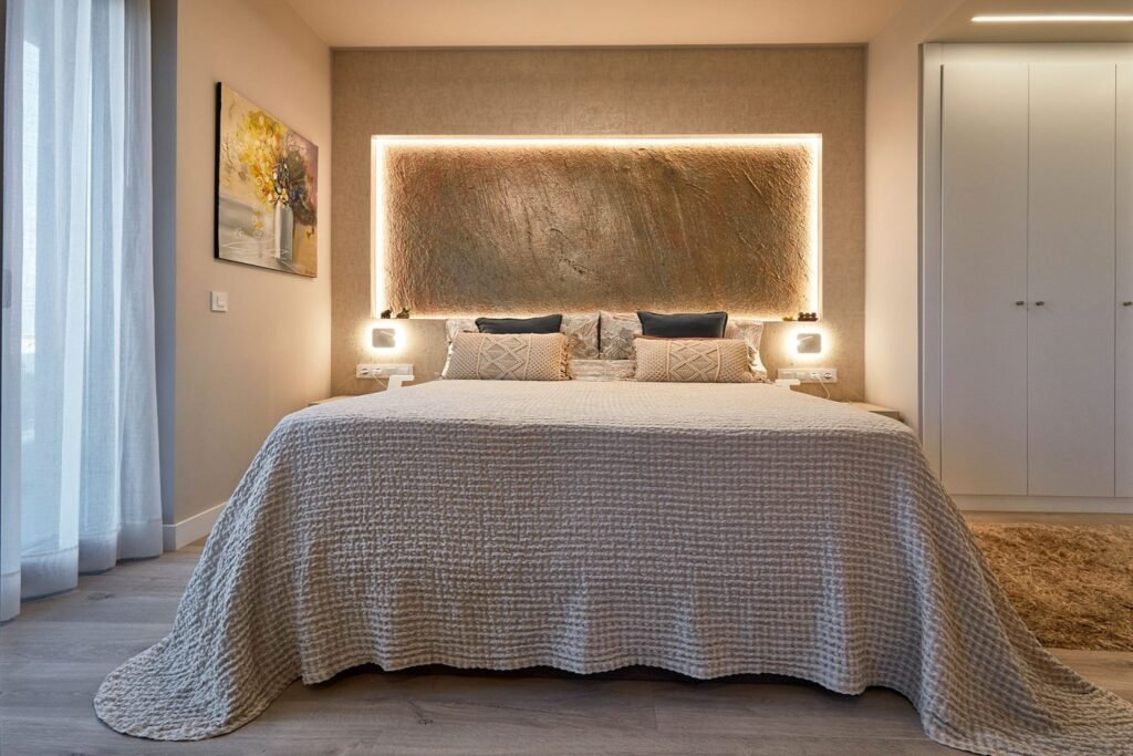 Dormitorio principal proyecto Plaza Europa - Selarom | Sebastián Bayona