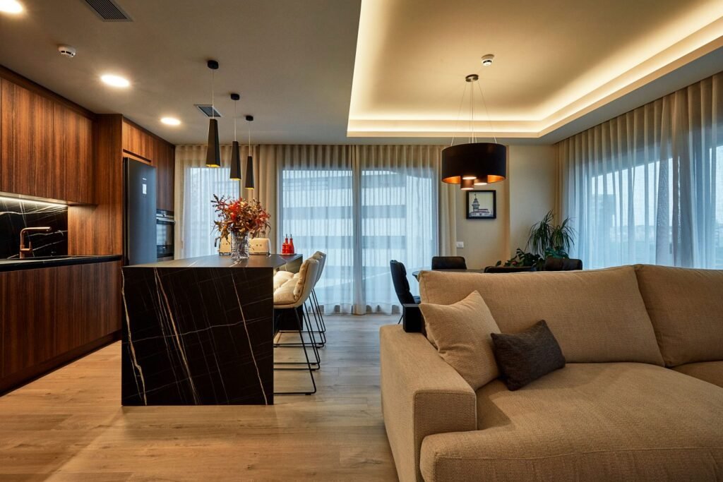 Salón proyecto Plaza Europa - Selarom | Sebastián Bayona